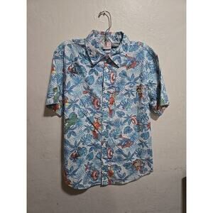 Marvel Avengers Hawaiian Print Button Up Shirt Men’s Small Short Sleeve Cotton